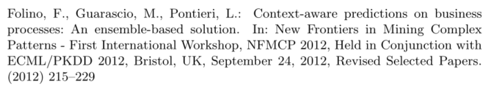 Context-aware predictions on bussiness processes: An ensemble-based solution