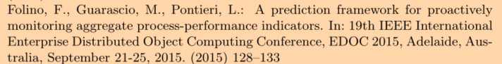 A prediction framework for proactive monitoring aggregate process-performance indicators